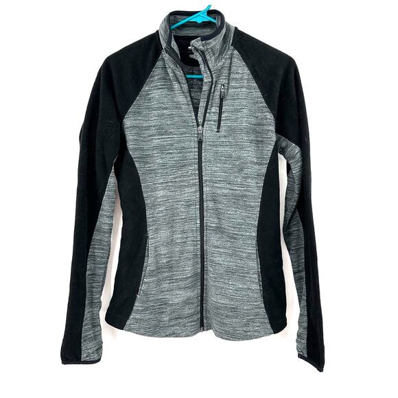 Tek Gear Size‎ Medium Jacket Gray Black Zip Up Activewear Running Outdoors - Picture 1 of 4